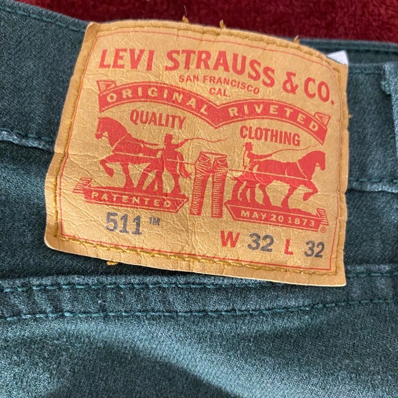Levis green 511 jean 32x32 - Picture 3 of 3